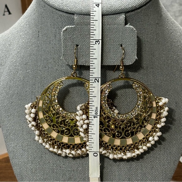 Fashion boho beaded pierced earrings - Picture 3 of 6